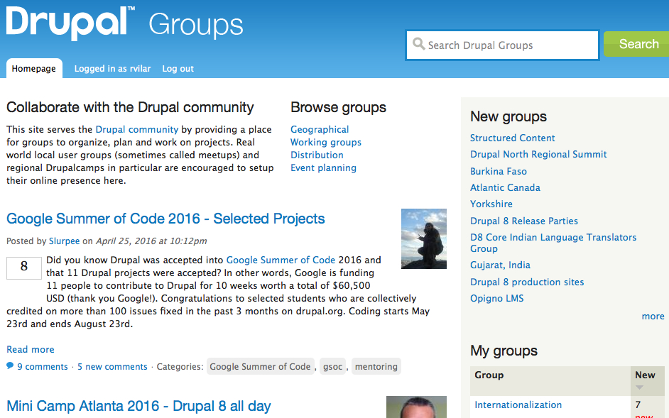 Groups - Drupal.org